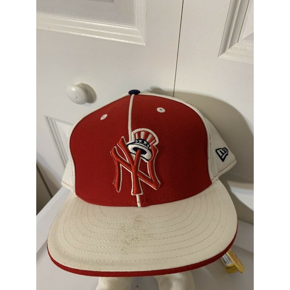 New Era 59FIFTY cap hat New York Yankees / Red White Blue / NEW ERA Size 8 Rare‎